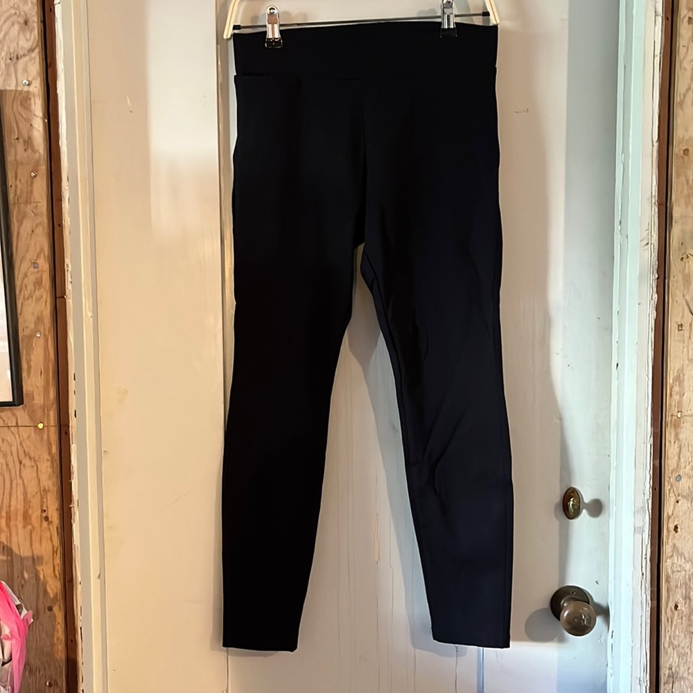 American Giant ponte black pants 6
